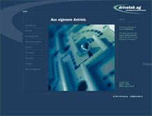 Tablet Screenshot of drivetek.ch